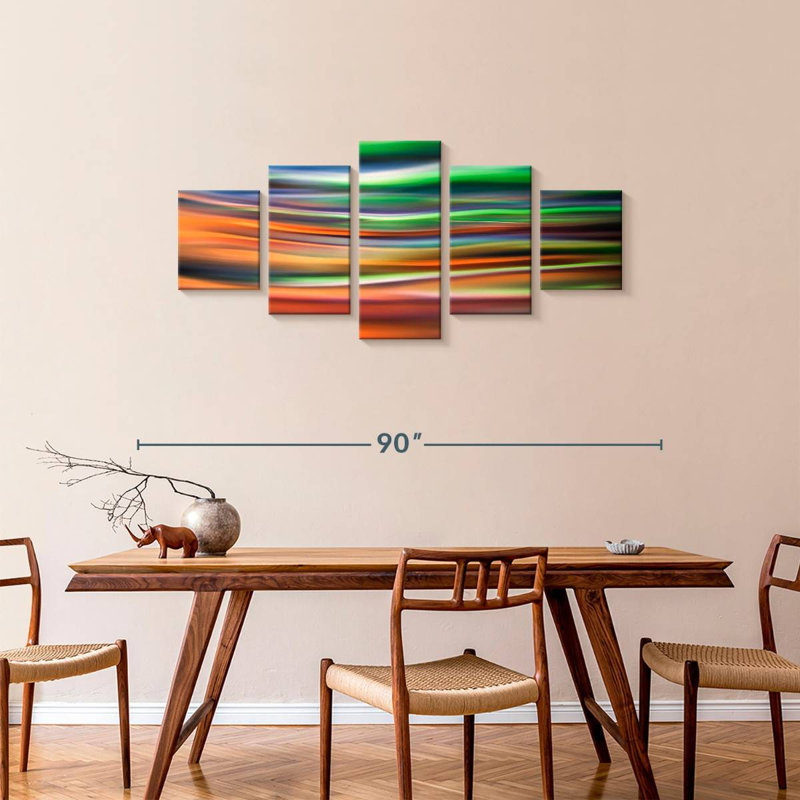 Green Lights Aura, 34" H x 74" W