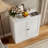 32''H Accent Cabinet With Doors,white-1561707669