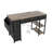 47" Computer Desk With Power Outlet,Writing Desk With 7 Fabric Drawers,Vanity Table Drawers And Large Side Pocket