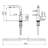304 Stainless Steel 360°Rotating Spout Bathroom Sink Faucet with Deck Plate-100085873