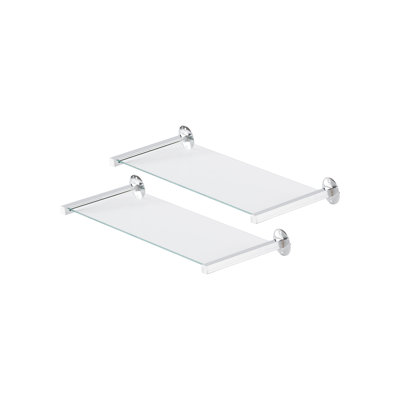 2 Piece Glass Floating Shelf