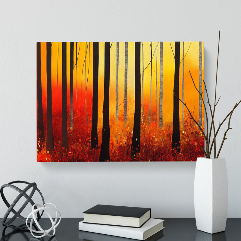 Bright Autumn Forest - Wrapped Canvas, 40cm H x 60cm W x 3cm D