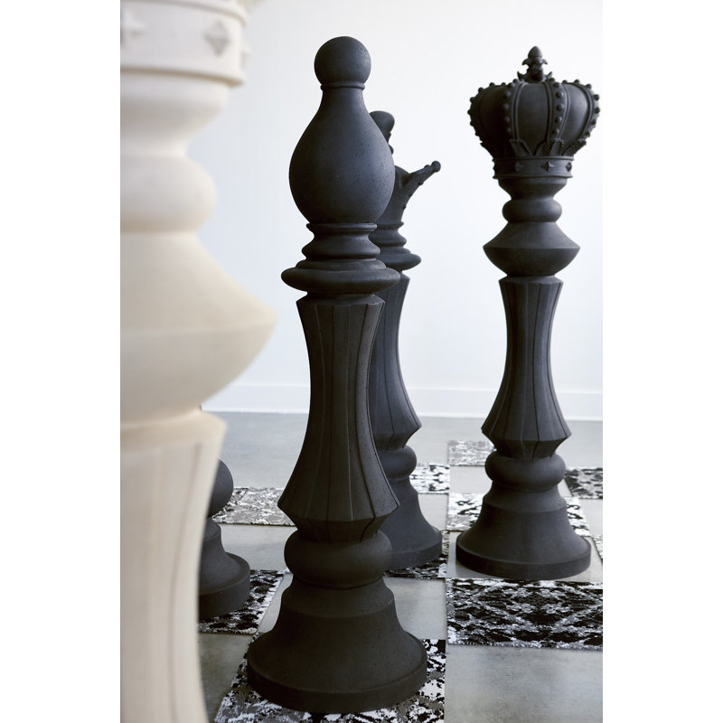 King Chess Sculpture, Black