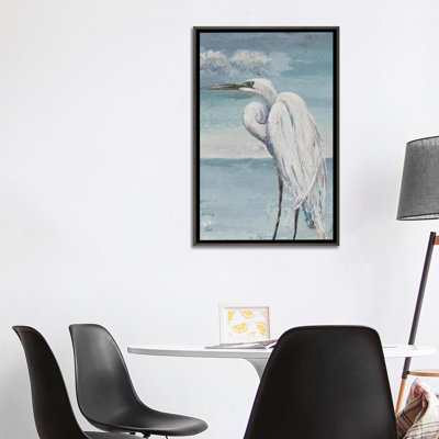 Grande aigrette debout par Patricia Pinto - reproduction d'art