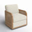 Fauteuil demi-tonneau pivotant Juliette