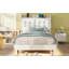 Size Upholstery Platform Bed Frame With LED Light Strips,Headboard Storage Space And Two USB Charging Deisgn,Beige