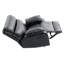 Fauteuil inclinable Manny, noir-343549685