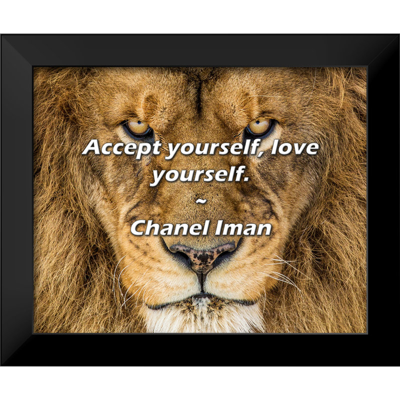 Citation de Chanel Iman: Acceptez-vous, aimez-vous.