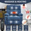 Fauteuil inclinable en chenille robuste avec deux moteurs, idéal pour la relaxation et le massage par vibration