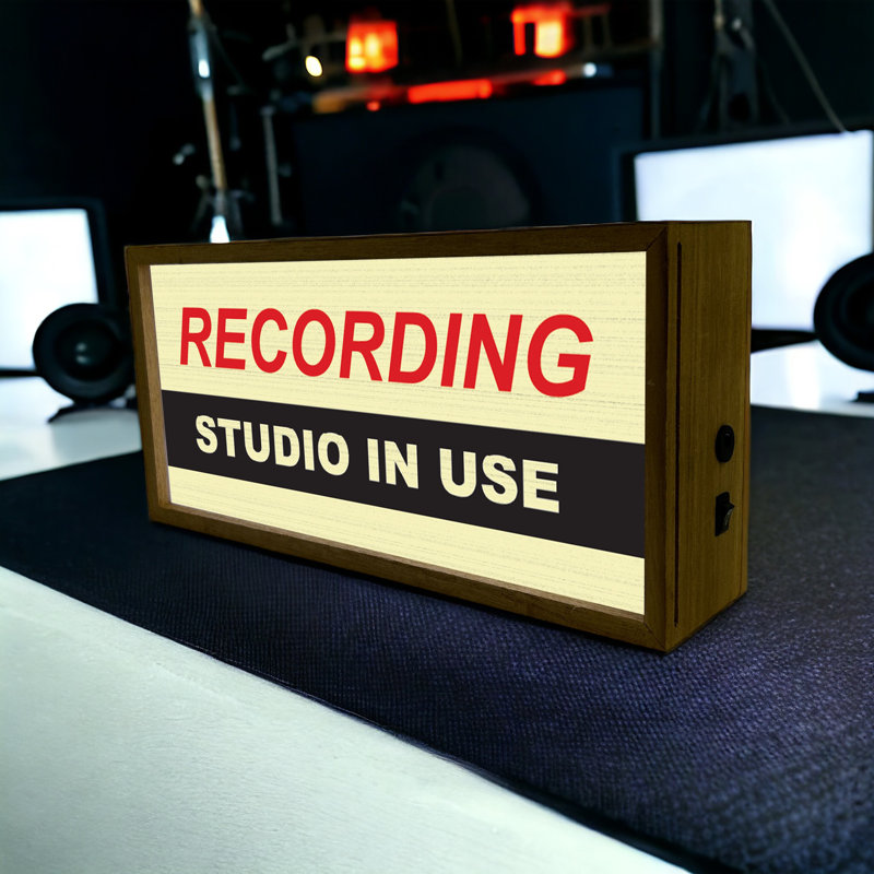 Camberley Recording Studio In Use 15" LED Sign