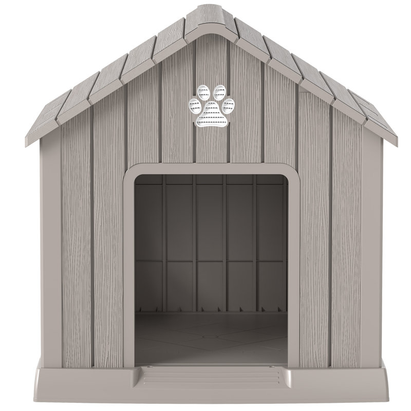 Niche d'extérieur résistante aux intempéries pour les petits et moyens chiens, H 40 po x l 37,2 po x P 40 po, Bleu
