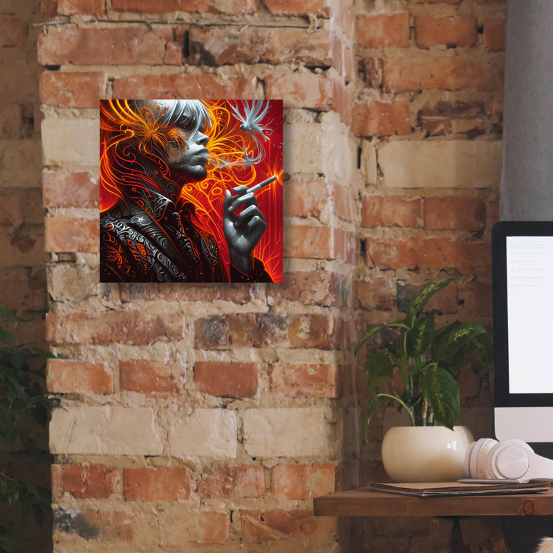 'Ethereal Ignition' by r3darch0n Canvas Wall Art, 12" H x 12" W x 0.75" D