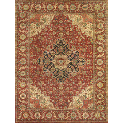 Fine Serapi Hand Woven Wool Oriental Area Rug
