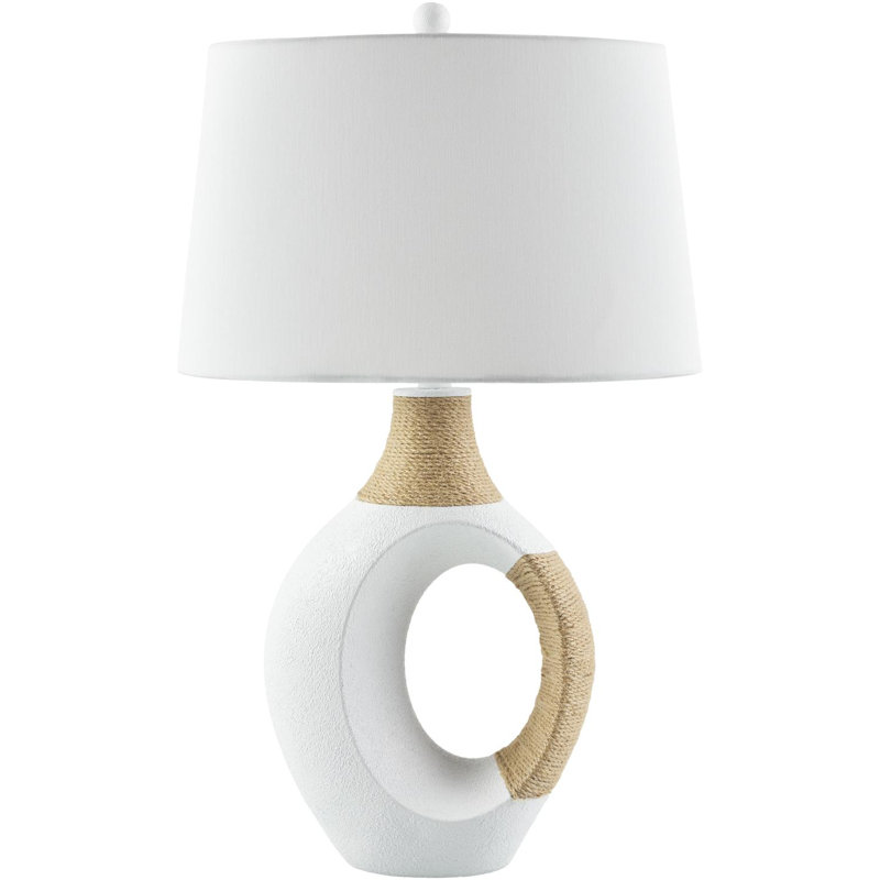 Adontae Accent Table Lamp, White