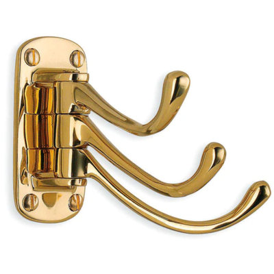 Wall mounted triple swing hook 