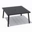 Table de salle à manger d'extérieur carrée en aluminium avec trou pour parasol Rajni, l 57 po x P 57 po -1031212132-1016490209