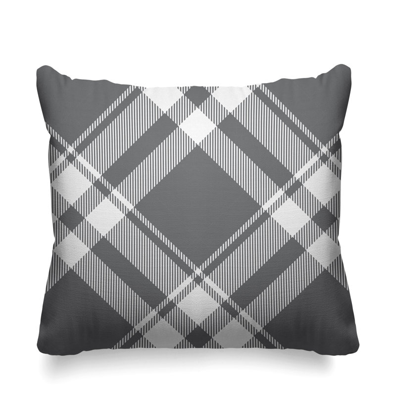 Housse et insert de coussin extérieur d'extérieur, L 17 po x H 17 po, Gris