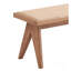 Ensemble de chaise de patio en rotin et finition naturelle 6 pièces Valentina