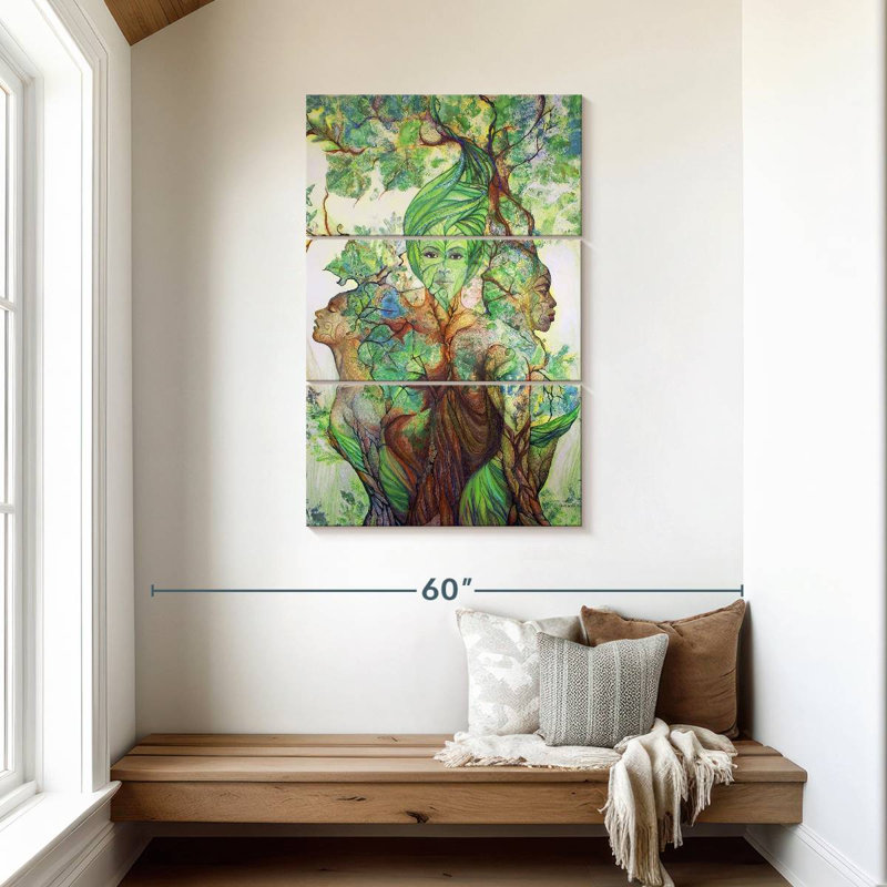 Kelan, la fée des arbres, H 45 po x l 28 po