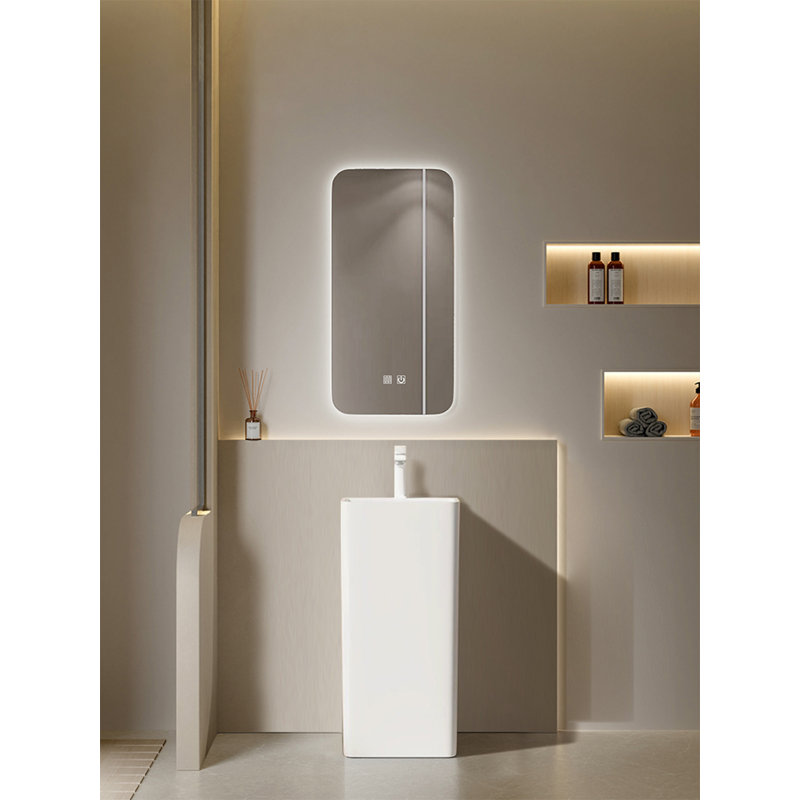 Meuble-lavabo à piédestal en céramique Modern