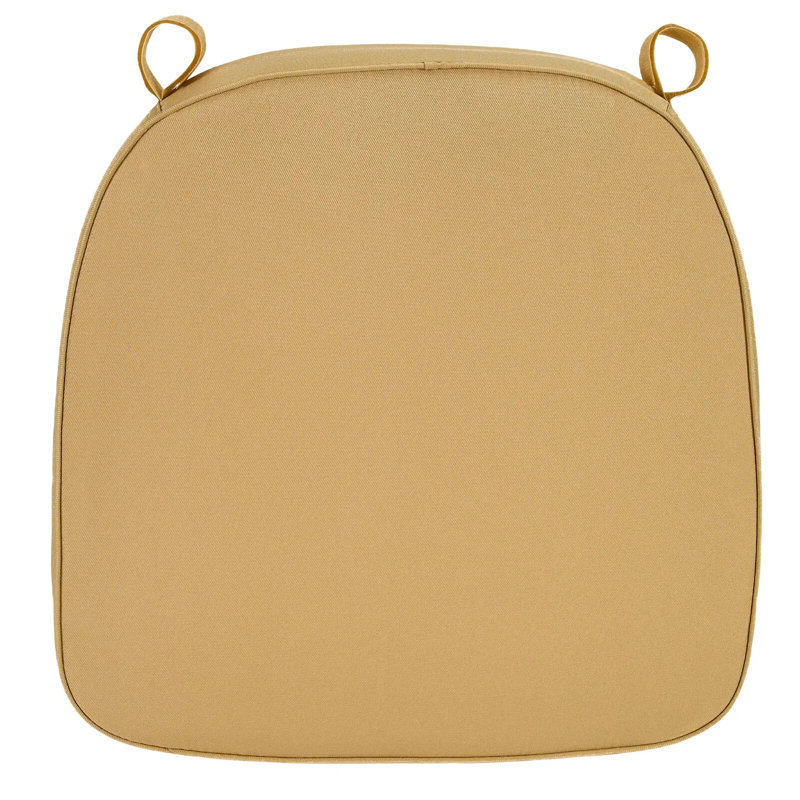 2" Thick Chiavari Chair Pad with hook & loop fastener Straps by Chivari, Gold