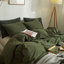 Ensemble de housse de couette douce en coton délavé Boho-1079322546-1079322547
