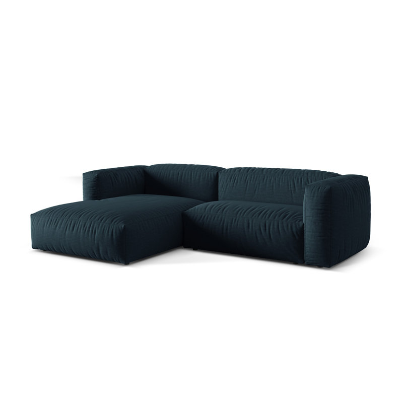 Carce 2 Seater Corner Sofa , Blue Jeans