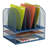 Onyx Mesh Desktop Organizer With Two Trays And Six Upright Sections-24093959