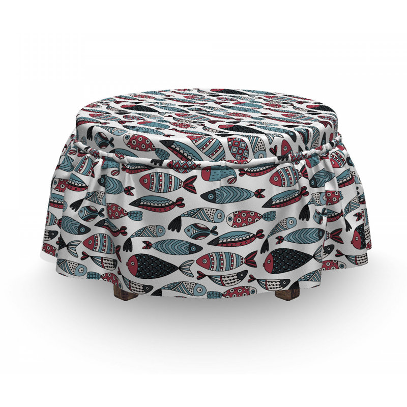 Housse pour repose-pieds ocean sea creatures