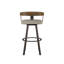 Tabouret de bar et de comptoir pivotant avec dossier en bois Drees-499897012-510143252-510143255