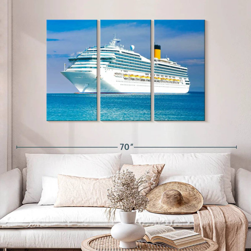 Mehar Large Ship, 32" H x 50" W