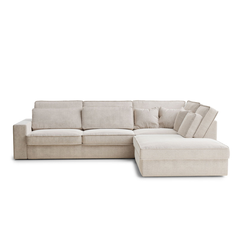 5 Seater Corner Sofa , Right Hand Facing, Cream