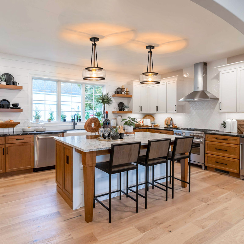 Akima 1 - Light Glass Pendant Converts To Semi-Flush Mount.