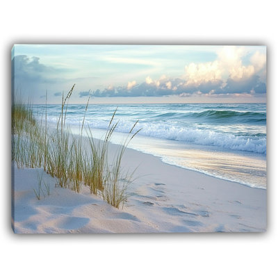 Reflections on a Golden Shore - Art mural sur toile tendue