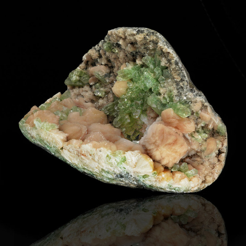 Vert apophyllite de Jalgaon, Inde