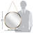 Modern Glam Round Plastic Wall Mirror 22 Inches-343878016