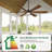 6 - Blade Solid Wood Ceiling Fan With Light, Wood Propeller Design Ceiling Fan With Remote,6 Speeds, Timer, Dimmable 3 Color Temps, Quiet Reversible Dc Motor, High Cfm-1443570900-1443570899-1443570901