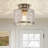 Lonnetta Glass Semi Flush Mount Ceiling Light-128004515