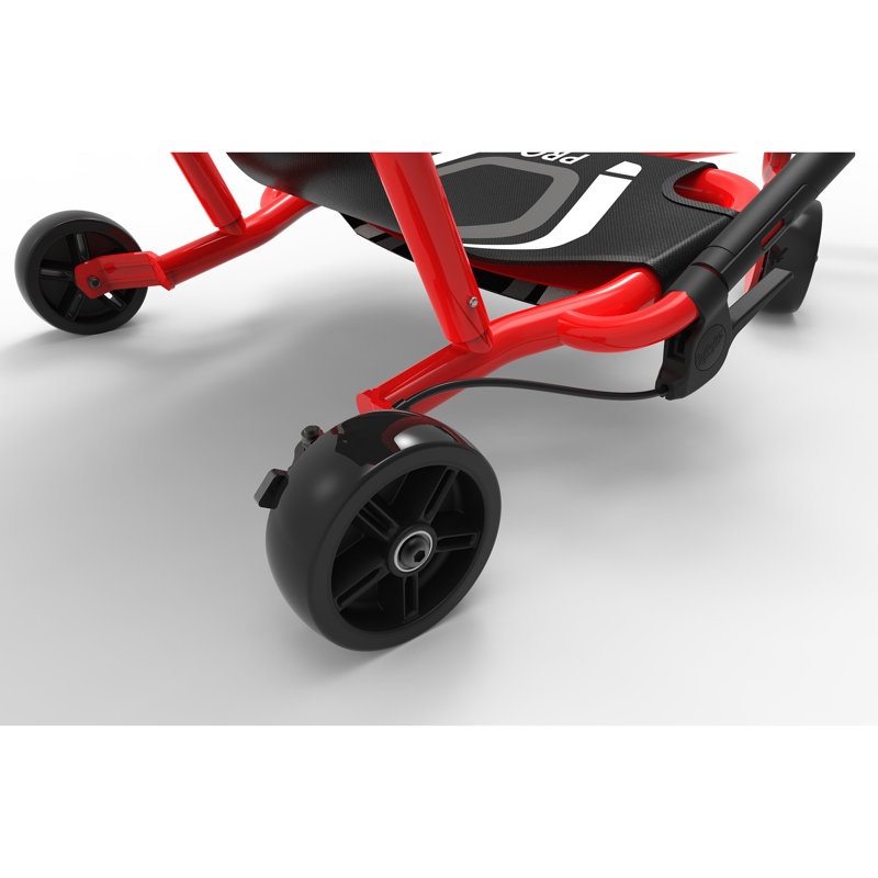 EzyRoller: Pro X - Rouge - Scooter, Cambering Motion, Chariot sans pédale, Freins à main, Cadre extensible, Capacité de 220 lb, Enfants et adultes de 9 ans et plus