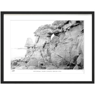 Heysham, Fairy Chapel Rocks 1912 - Single Picture Frame Print