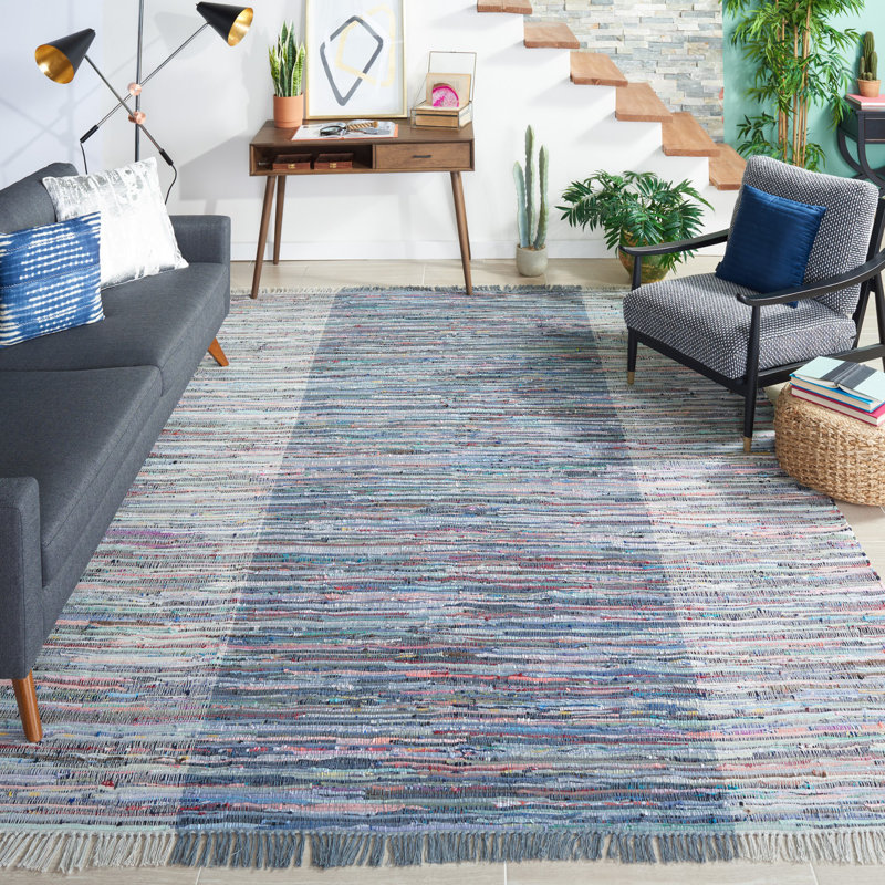 Tapis en coton tissé à plat Fanshawe, Rectangle 8 pi x 10 pi