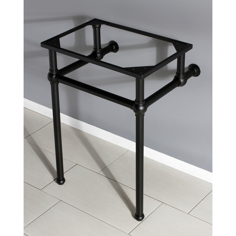 Kingston Brass Templeton Brass Console Sink Legs, Matte Black