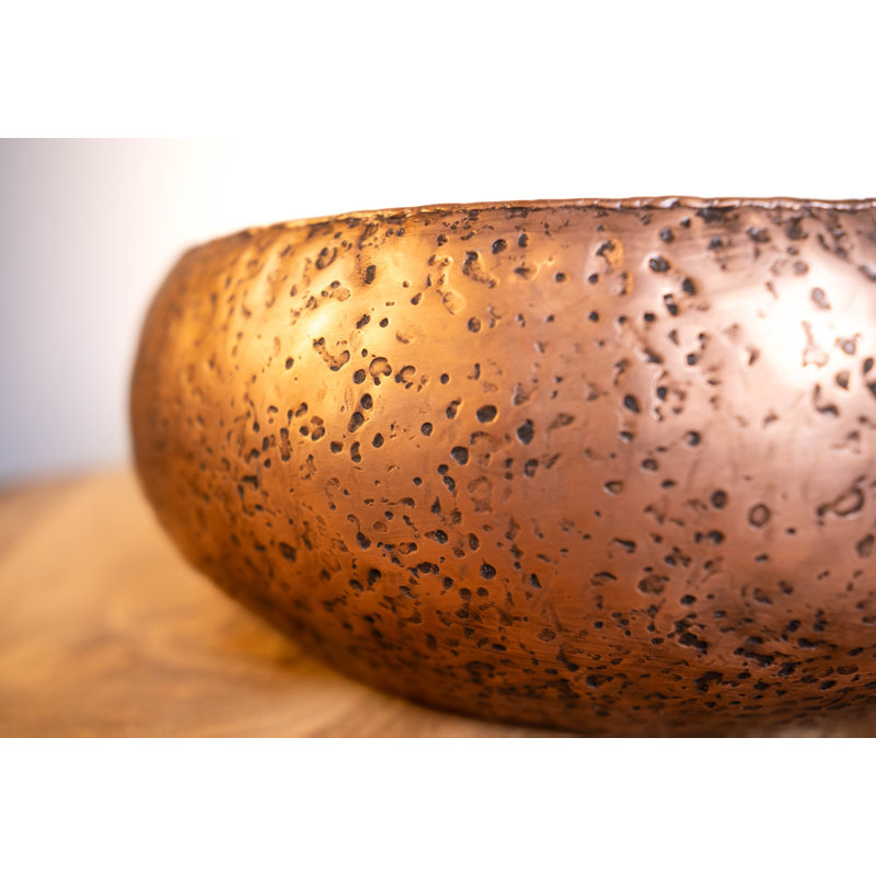 Big Sur Handcrafted Copper Textured Bowl