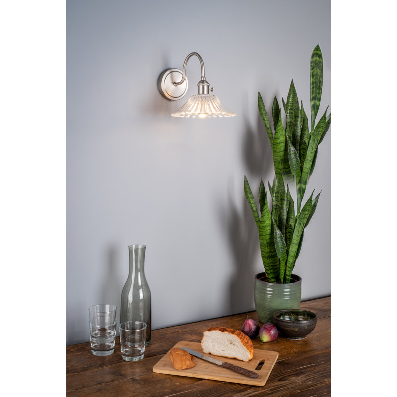 Wall Light, Antique Chrome