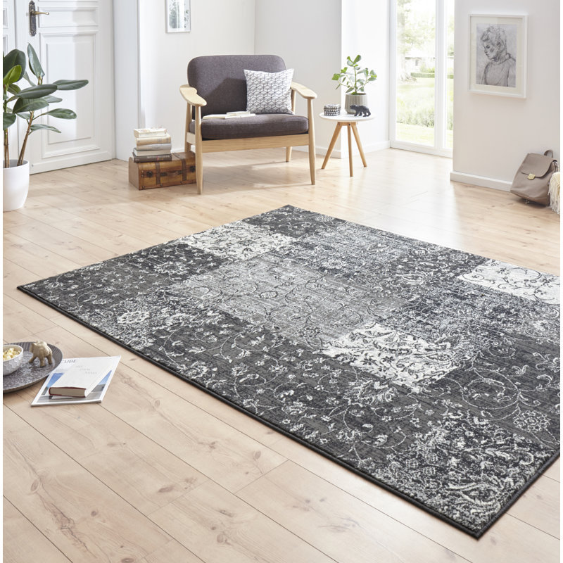 Celebration Kirie Flatweave Light Grey Rug, Rectangular 160 x 230cm