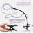 Lightview Pro LED 1.75X (3 Diopter) Magnifying Desk Lamp, Black Gooseneck with Clamp-On Base for Crafts & Reading-99733423