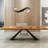 Brown Rectangular Solid Wood Dining Table-2118108495