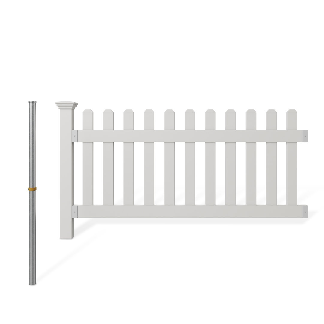 Zippity Outdoor Products 3 ft. x 6 ft. Newport Picket Yard Fence, image size:1081x1081