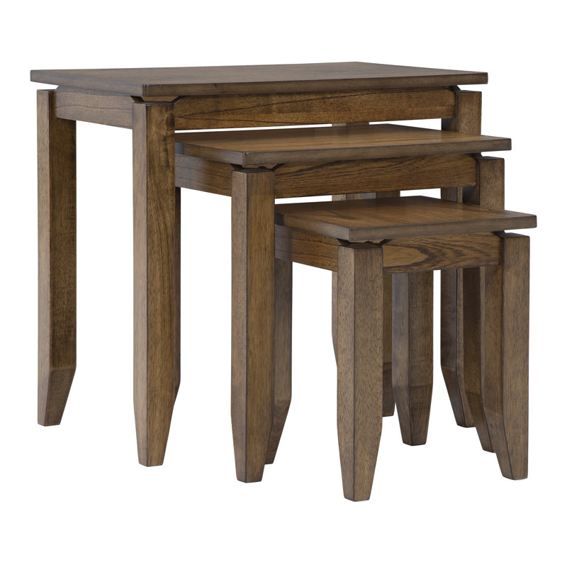 Brentmond Brown Rectangular Wood Accent Table Set