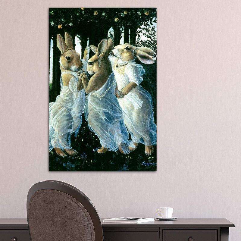 Bunny Graces by Melinda Copper - Wrapped Canvas Print, 101.6 cm H x 66.04 cm W x 1.91 cm D